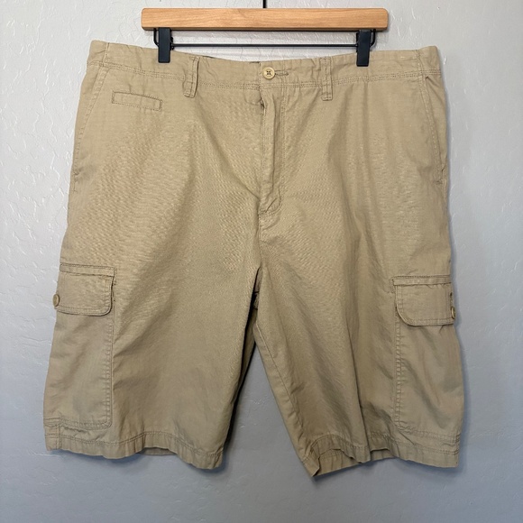 Quiksilver Khaki Tan Cargo Shorts Size‎ 40 - Picture 1 of 7